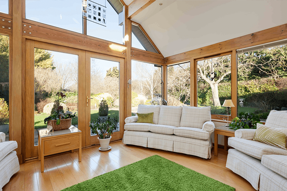 Timber conservatory