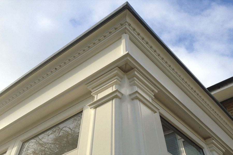 The edge of hardwood orangeries.