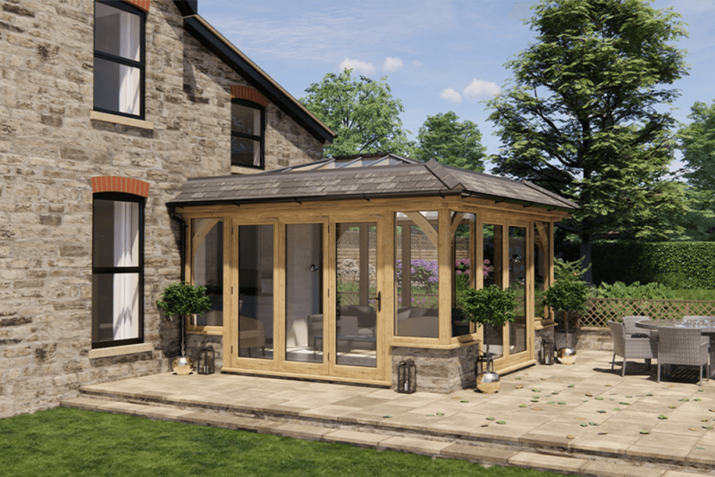 a Oak orangery.