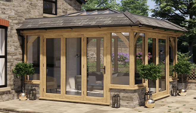 a Oak orangery.