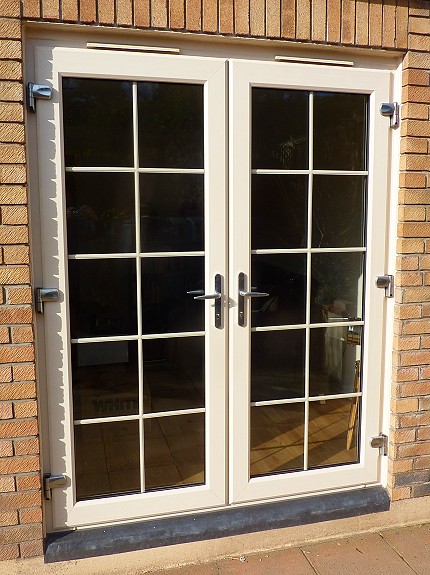 uPVC french door looking onto garden