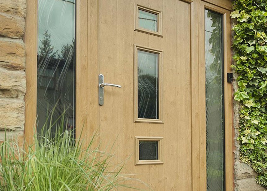 Timber front doors