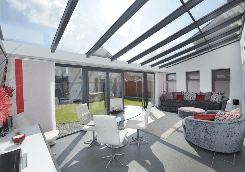 Modern aluminium conservatory Stroud