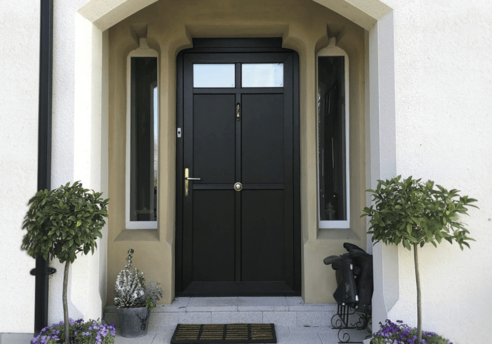 Black composite doors