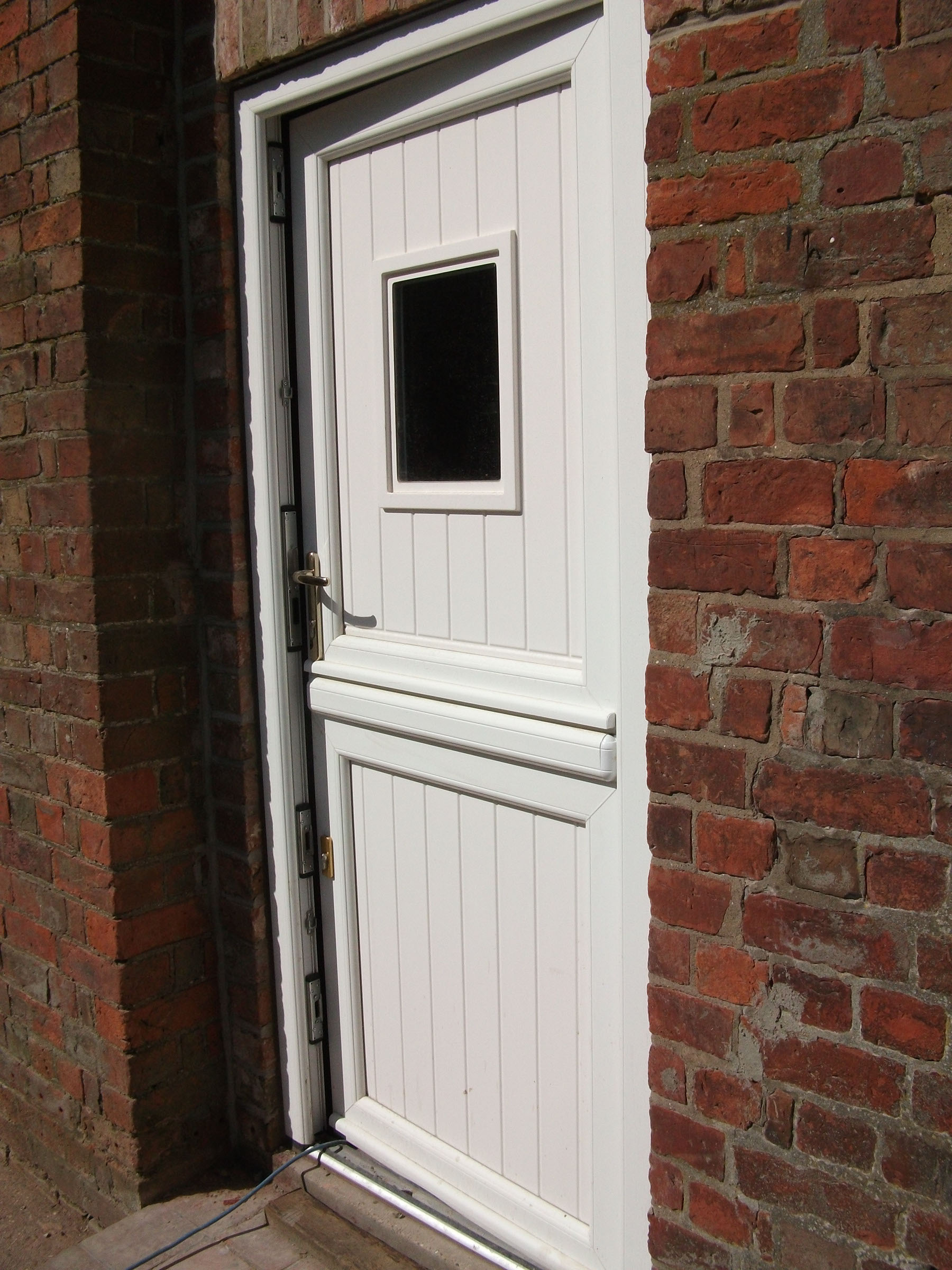 uPVC stable door looking onto garden