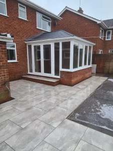 edwardian conservatory with solid roof