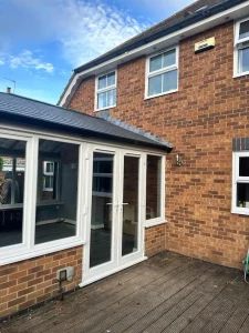 upvc conservatory with french door
