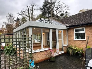 white flush conservatory